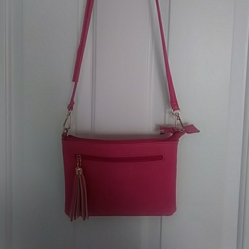 Pink crossbody purse